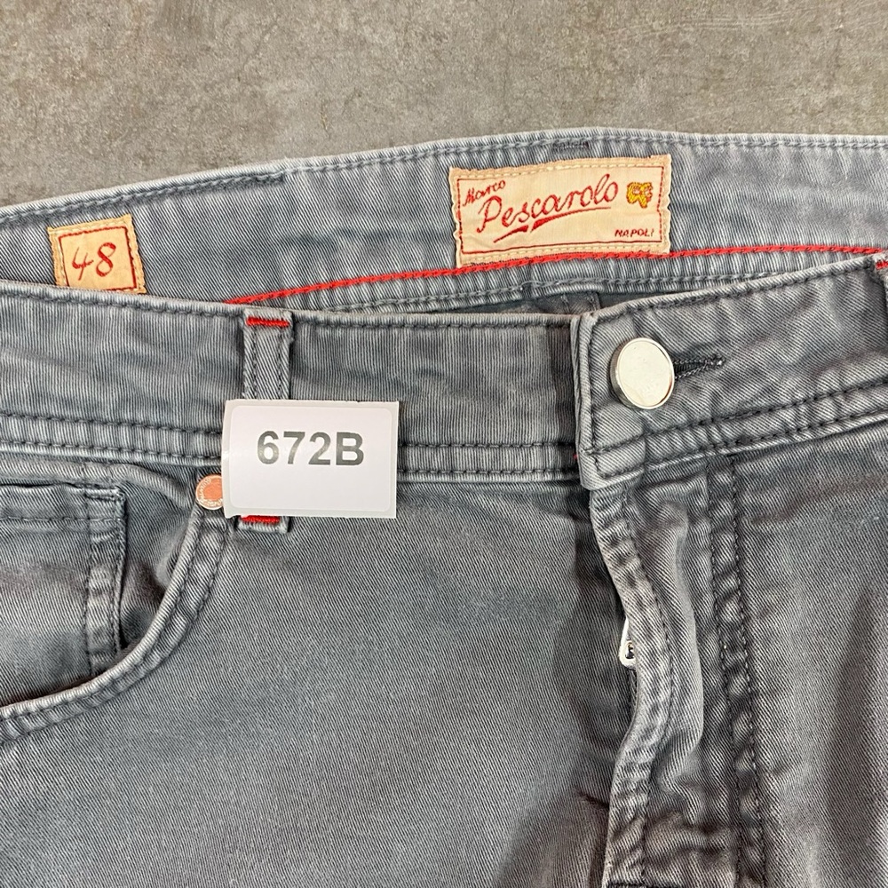 Marco Pescarolo Gray Slim Fit Jeans mens Size 48 - Picture 9 of 10